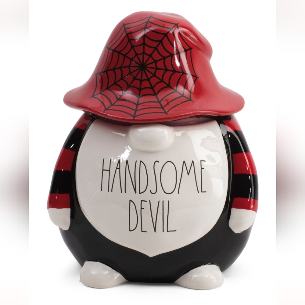 Rae Dunn Handsome Devil Gnome Canister
